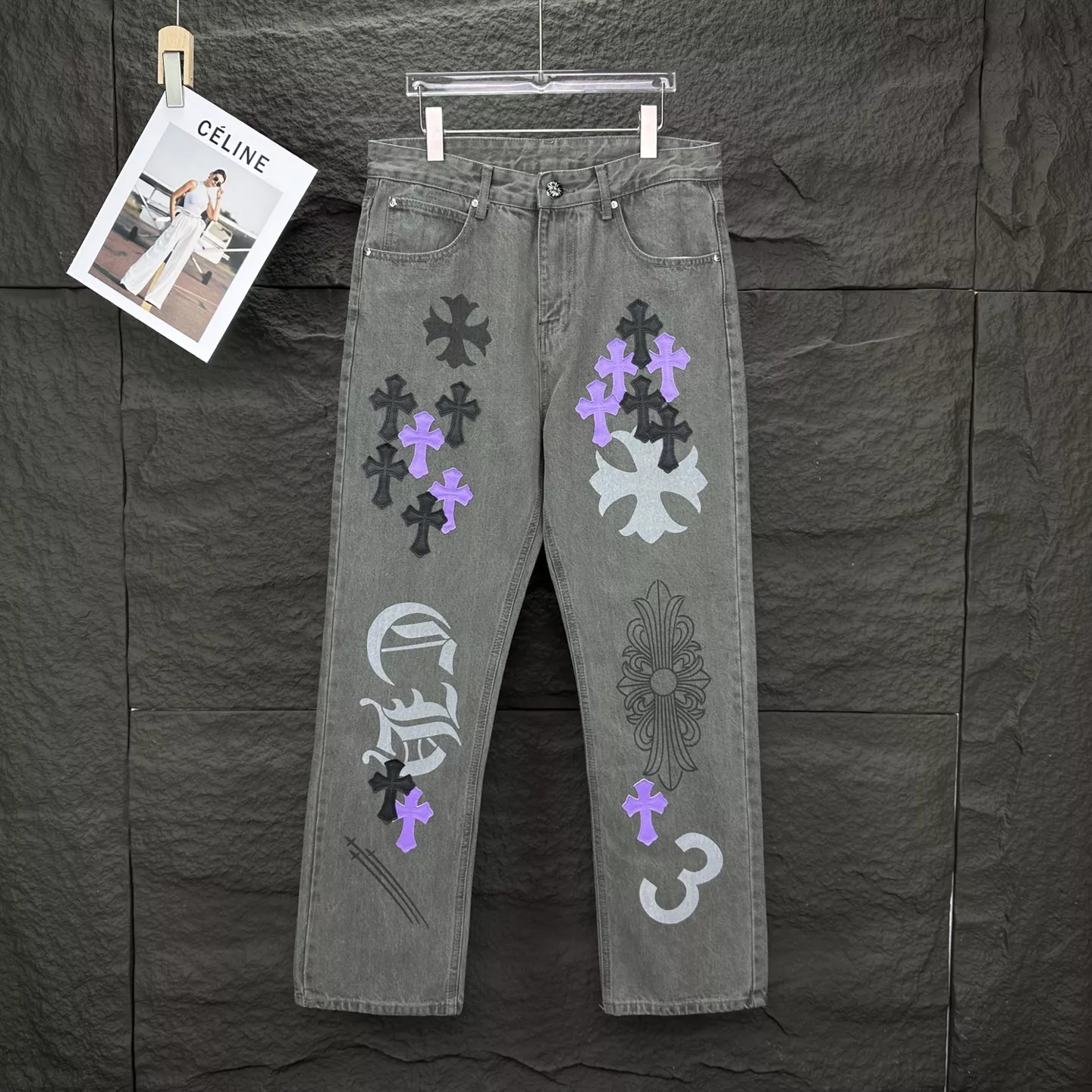 chrome hearts jeans pour unisexe s_12a2166